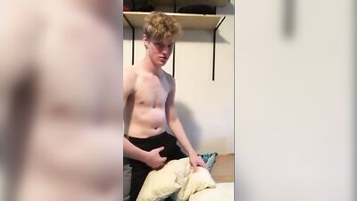 British Hottie Twink Solo with Gigantic Amateur Cock in Sexy Skin Show!