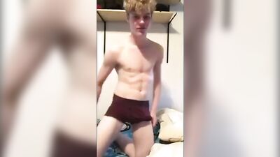 British Hottie Twink Solo with Gigantic Amateur Cock in Sexy Skin Show!