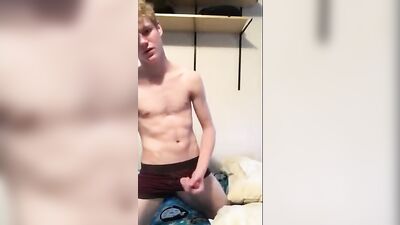 British Hottie Twink Solo with Gigantic Amateur Cock in Sexy Skin Show!