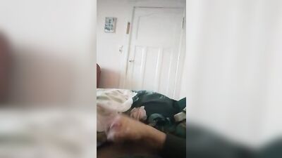 A Teen Makes a Mess While Pleasuring Himself on His Bed