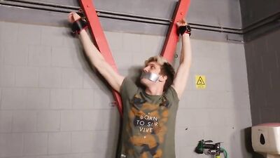 Finn Harper and Josh Cavalin engage in a wild and kinky hand job session