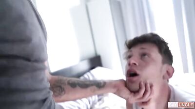 Barebacking on the Campus: A Father-Step Son Duo Gets Down with College Hunk