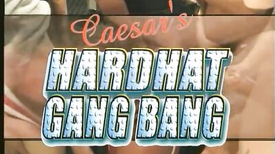 Caesar’s Hardhat Gangbang - Action-Packed Group Sex with Muscular Men