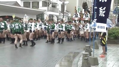 Male Lovers in Fundoshi at Japanese Festival: Voyeur Asian Amateur