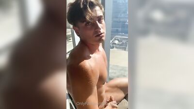 Handsome Carlos Loves to Drink and Cum in Front of the Camera!