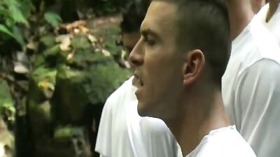 Three Hot Muscle Men in Action - Rock Hard Cocks and Intense Cum Shots