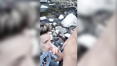 Gay Twink Goes Wild in Public Webcam Action Clip