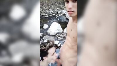 Gay Twink Goes Wild in Public Webcam Action Clip
