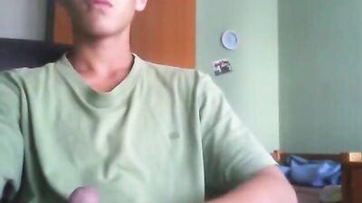 Young Men Pleasure Themselves in Bedroom