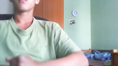 Young Men Pleasure Themselves in Bedroom