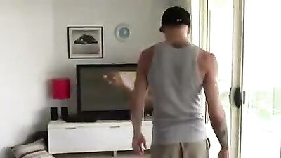 Two Young and Beautiful Straight Boys Take a Taste of the Action in the Gay Bathhouse, Ending with Mouthwatering Cum Shots