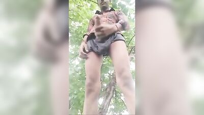 Indian hunk gets down and dirty in the jungle