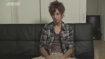 Amateur Asian twink Fumiya, 18, in his first gay video