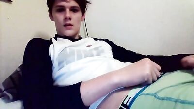 Handsome Manchester Brit, Jackson, Goes at it solo in the Bedroom!