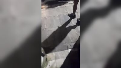 Gay Man Enjoys A Risky Meal In The Nude, Collecting His Food In An Amateur Public Display Of His Latin Big Cock