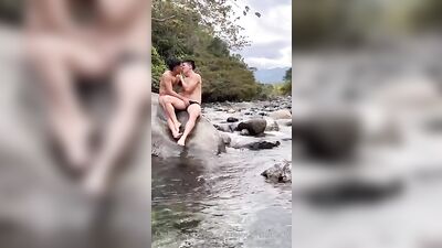 River Rendezvous: Uncut and Raw Bareback Action with Latin Muscle Men