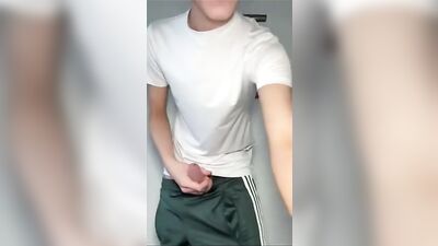 Gay Teenage Boy Enjoys His Own Manhood And Semen