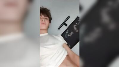 Gay Teenage Boy Enjoys His Own Manhood And Semen