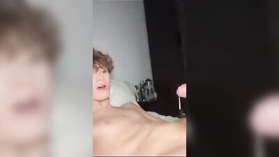 Gay Teenage Boy Enjoys His Own Manhood And Semen
