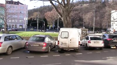 Young Czech Hunters Bareback In The Park