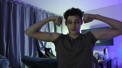 Handsome Straight Boy Web-Cam Model Shows Off His Huge Cock