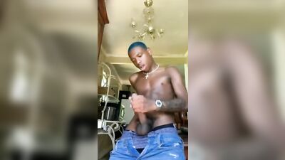 Amateur Black Twinks Go Down on Each Other and Shoot their Cum in the Air
