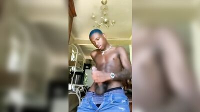 Amateur Black Twinks Go Down on Each Other and Shoot their Cum in the Air