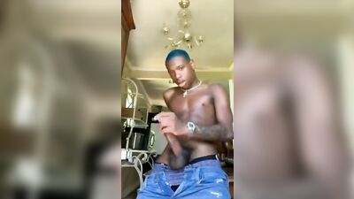 Amateur Black Twinks Go Down on Each Other and Shoot their Cum in the Air