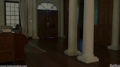 College Stud Twink Gets Ass Fucked Raw in Bareback Threesome