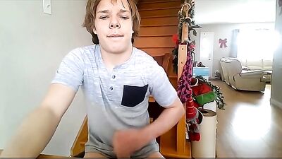 GBT Blond Webcammer pleasing his Daddies - AI Enhanced