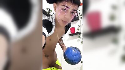 Latin Lads Masturbating - A Young Man Pleasures Himself in a Private Room