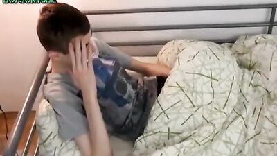 Big Euro-Amateur Twink Gives Himself a Hand Job and Cums in Solo Action