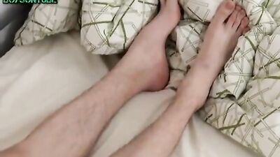 Big Euro-Amateur Twink Gives Himself a Hand Job and Cums in Solo Action