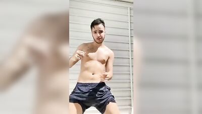 Latino Tiktokers Show Off Their Bulging Muscles While Dancing in the Streets