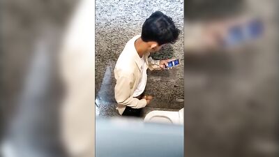 Asian Public Bathrooms: Spying on Big Dick Blonde Boys Getting Drilled in the Stalls