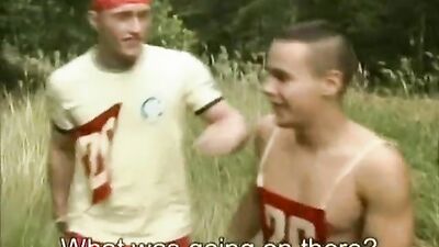 College Twinks Playing with Their Cocks in the Open Air - Rubax Video