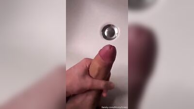 A Young Man Pleasures Himself in a Private Room, Captured by His Web Cam