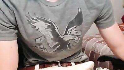 Handsome Web Cam Solo Show: Young Voyeuristic Twinks Exhilarating Amateur Cum Shot!