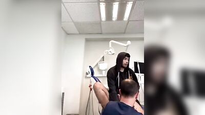 Dentistry and Dicks: A Big Cocked White Boys Perfect Blowjob on Camera