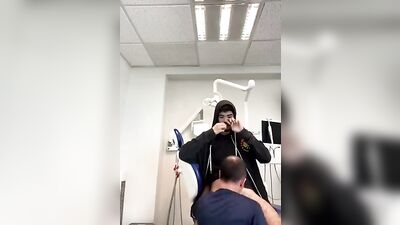 Dentistry and Dicks: A Big Cocked White Boys Perfect Blowjob on Camera
