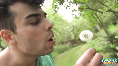 Cruising on the beach, two hot men get down and dirty in the sand