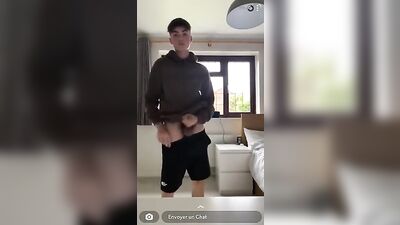 Hands On! Web Cam Action with a Dash of Cumshots by our Twink Boy Soloist!