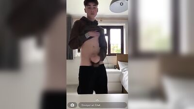 Hands On! Web Cam Action with a Dash of Cumshots by our Twink Boy Soloist!