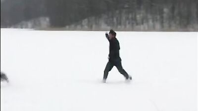 Snowy Bareback Fun: Kitchen Table Rimming and Facial Cum Swaps