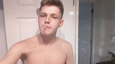 Verbally Smooth Scally Lad Cums in Amateur Blond Boy Cum Shot Videos