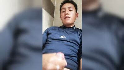 Male Amateurs Pleasure Themselves with Jizz Splashing Everywhere in the Hot Bedroom