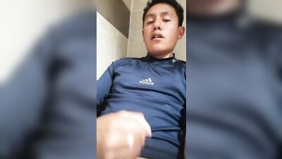 Male Amateurs Pleasure Themselves with Jizz Splashing Everywhere in the Hot Bedroom