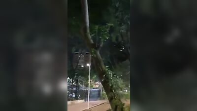 Latino Twink Pissing in Public with a Huge Cock!