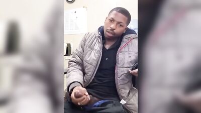 Young and Ambitious: A Handjob with a Cum-Shooting Black Big Cock!