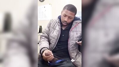 Young and Ambitious: A Handjob with a Cum-Shooting Black Big Cock!